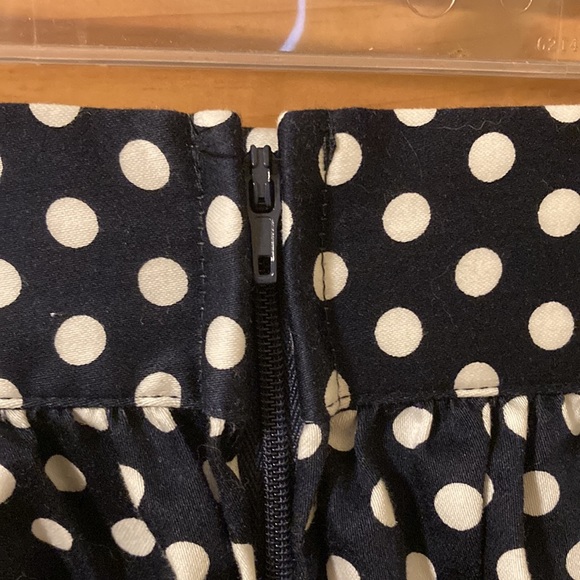 ModCloth Navy/white polka dot skirt with sailor buttons sz 1X - Picture 3 of 6